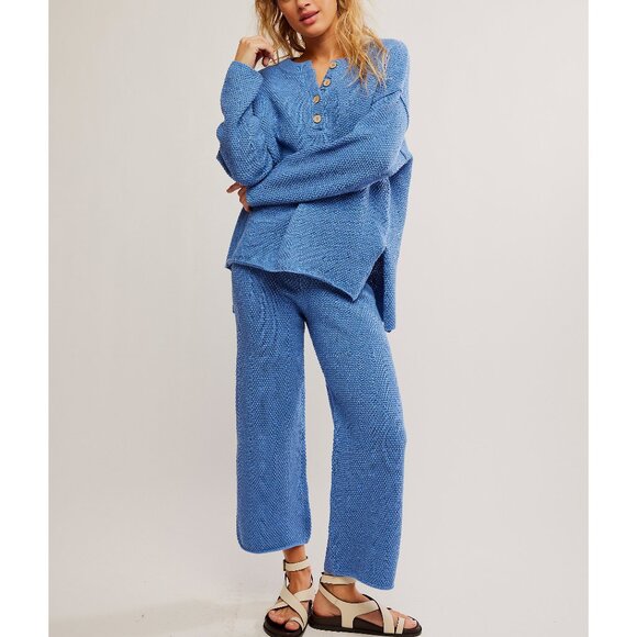 Free People Pants - FREE PEOPLE Hailey Set / Summers Blue Heather